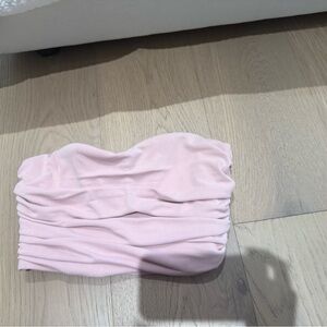 Zara Pink Ruched Tube Top